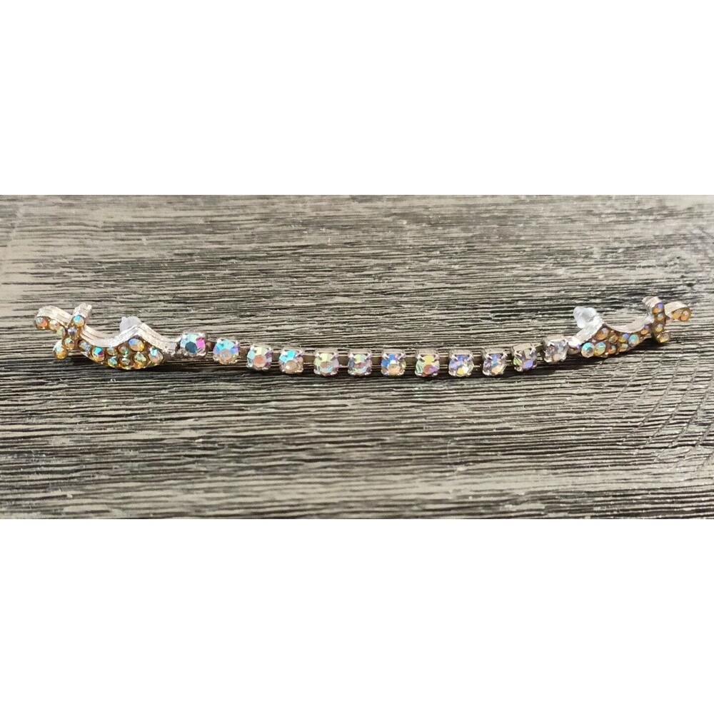 Sword AB Rhinestone Vintage Sweater Collar Pin